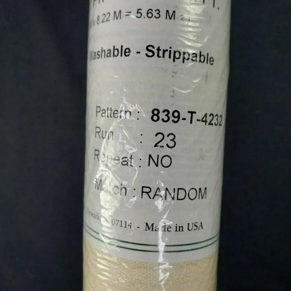 Thibaut Wallpaper One Double Roll Pattern 839-T-4232 60.75 Sq Ft Tan New‎ USA